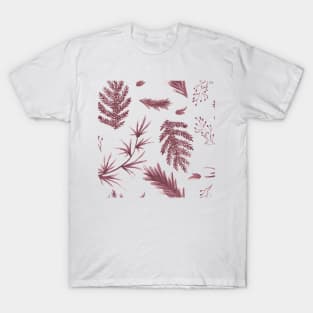 Burgundy tropical garden T-Shirt